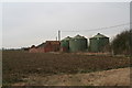 Buildings and silos at Corner Farm, near Toft next Newton