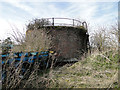 Brick and concrete clad WW2 fuel tanks