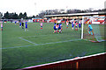 Football match at Wincham Park Stadium