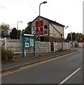 Level crossing enforcement cameras sign, Wem