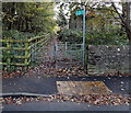 Kissing gate to a public footpath in Pencoed