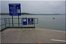SW9275 : Padstow to Rock passenger ferry slipway by jeff collins