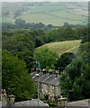 Across the rooftops to the fields, Whaley Bridge