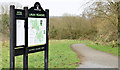 Information board, Lagan Meadows, Belfast (March 2015)