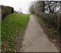 Path north away from Danescourt railway station,  Cardiff