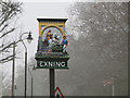 The new Exning village sign