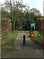 Newcastle-under-Lyme: entrance to the Three Parks on Whitmore Road