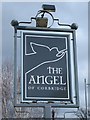 NY9864 : Sign for The Angel Inn by Mike Quinn