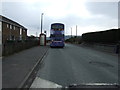 Bus stop and shelter on Moor Hill Road