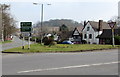 SO6554 : Grass triangle junction in Bromyard by Jaggery