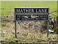 TM2282 : Mather Lane sign by Geographer