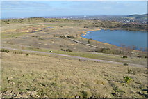 SJ8147 : Silverdale Country Park: NW slope of Void by Jonathan Hutchins