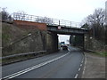 Railway bridge crossing the Old Rufford Road