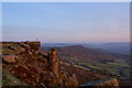 SK2575 : Evening on Curbar Edge by Peter Barr