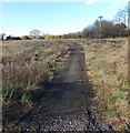 Path bypassing a bend in the B4280, Heol-y-cyw