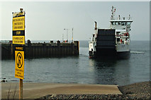 NS2059 : Ferry entering Largs harbour by Thomas Nugent