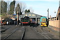 SO7192 : Bridgnorth station yard and railway works by Chris Allen