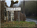 TM2980 : Metfield Village Name sign by Geographer