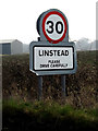 TM3278 : Linstead Village Name sign by Geographer