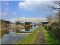 Pipeline over the Shropshire Union Canal