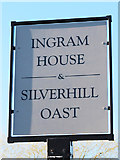 TQ7326 : Ingram House & Silverhill Oast sign by Oast House Archive