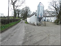 H5070 : Marshall Trail (22.13) Farm buildings along Dryarch Road by Kenneth  Allen