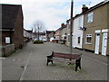 Bench in the pedestrianised central part of Percy Street, Swindon