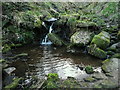 SE0722 : Waterfall and pool on Maple Dean Clough by Humphrey Bolton