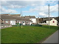 Bungalows and grass, Swan Lane