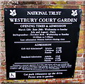 Westbury Court Garden admission details, Westbury-on-Severn