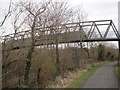 NT0086 : Footbridge over Railway Line by Les Hull