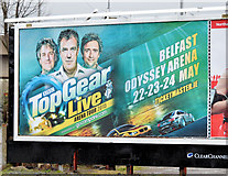 J3474 : Complete "Top Gear" poster, Belfast (29 March 2015) by Albert Bridge