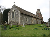 TM4993 : St Mary the Virgin church, at Burgh St Peter Staithe by David Purchase