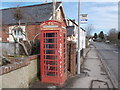 Mosterton: red telephone box