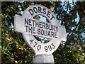 Netherbury: finger-post detail