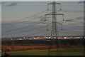 Hull in the evening sunlight, from Riplingham