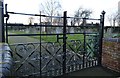 Entrance gates, Mattishall Cemetery