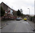 Cars at the southern end of Harcombe Road, Llwynypia