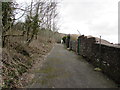 Lane at the foot of a hillside, Llwynypia