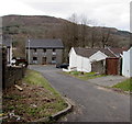 Lane descends to Partridge Road, Llwynypia