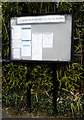 TM2972 : Laxfield Village Notice Board by Geographer