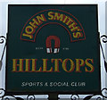 Sign for the Hilltops Sports & Social Club