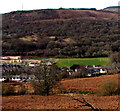 Educational site and sports field in Llwynypia from Penrhys Road, Ystrad