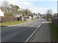 Looking southeast along the A40 through Trecastle