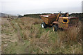 Abandoned dumper truck on Crag Top