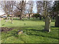 SE3635 : St James' Graveyard - viewed from St James Mews by Betty Longbottom