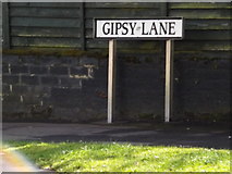 TG2008 : Gipsy Lane sign by Geographer