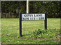 Gipsy Lane sign