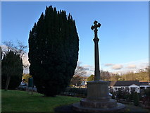 SD3676 : St John the Baptist, Flookburgh: war memorial (churchyard) by Basher Eyre