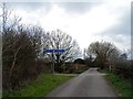 Cole Green way crosses minor road, East End Green